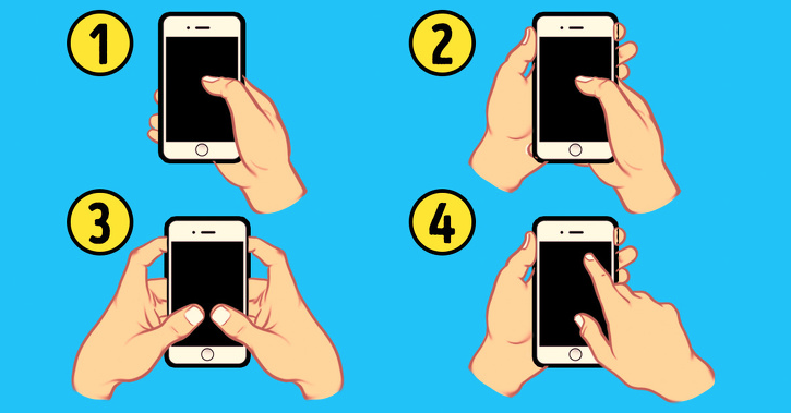 A maneira como você segura o celular pode dizer muito sobre a sua personalidade
