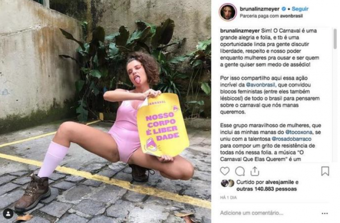 Bruna Linzmeyer causa alvoroço na web com foto inusitada