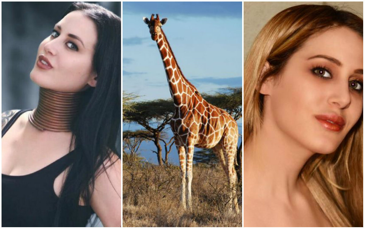 Lembra da Mulher Girafa? 5 anos depois ela tirou os anéis de metal do pescoço e chocou a internet