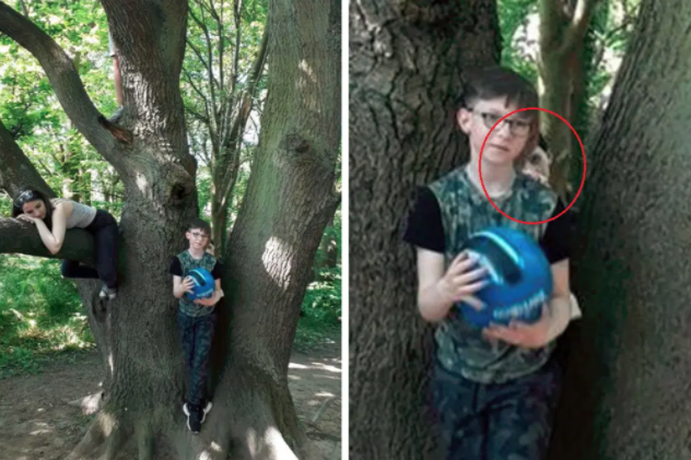 Mãe se assusta ao ver aparição misteriosa em foto dos filhos em parque