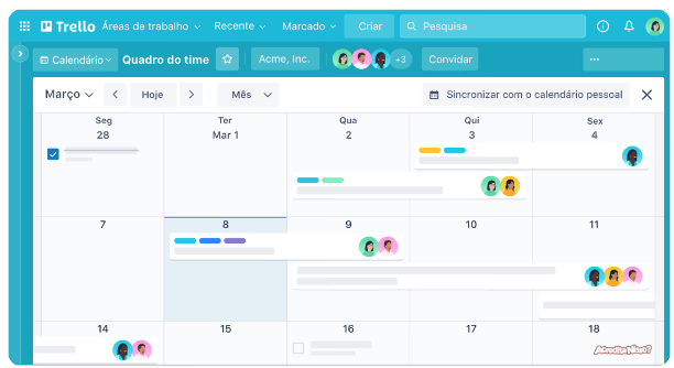 Ferramentas para empreendedores: Quadro de projeto no Trello mostrando tarefas e colaboração de equipe